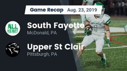 Recap: South Fayette  vs. Upper St Clair 2019