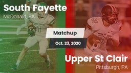 Matchup: South Fayette vs. Upper St Clair 2020