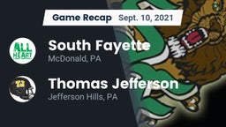 Recap: South Fayette  vs. Thomas Jefferson  2021