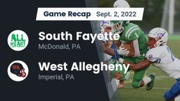 Recap: South Fayette  vs. West Allegheny  2022