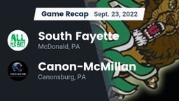 Recap: South Fayette  vs. Canon-McMillan  2022