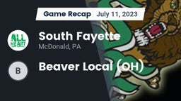 Recap: South Fayette  vs. Beaver Local (OH) 2023