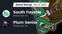 Recap: South Fayette  vs. Plum Senior  2023