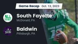 Recap: South Fayette  vs. Baldwin  2023