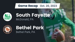 Recap: South Fayette  vs. Bethel Park  2023