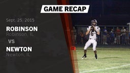 Recap: Robinson  vs. Newton  2015