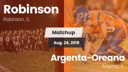 Matchup: Robinson vs. Argenta-Oreana  2018