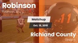 Matchup: Robinson vs. Richland County  2018