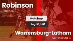 Matchup: Robinson vs. Warrensburg-Latham  2019