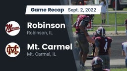 Recap: Robinson  vs. Mt. Carmel  2022