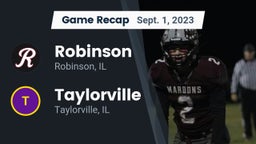 Recap: Robinson  vs. Taylorville  2023