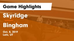 Skyridge  vs Bingham Game Highlights - Oct. 8, 2019