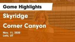 Skyridge  vs Corner Canyon  Game Highlights - Nov. 11, 2020