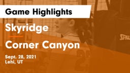 Skyridge  vs Corner Canyon  Game Highlights - Sept. 28, 2021