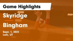 Skyridge  vs Bingham  Game Highlights - Sept. 1, 2022