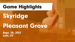 Skyridge  vs Pleasant Grove  Game Highlights - Sept. 20, 2022