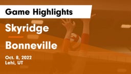 Skyridge  vs Bonneville  Game Highlights - Oct. 8, 2022