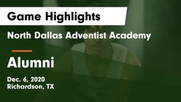 North Dallas Adventist Academy  vs Alumni Game Highlights - Dec. 6, 2020