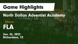 North Dallas Adventist Academy  vs FLA Game Highlights - Jan. 26, 2022