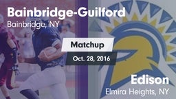 Matchup: Bainbridge-Guilford vs. Edison  2016