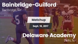 Matchup: Bainbridge-Guilford vs. Delaware Academy  2017