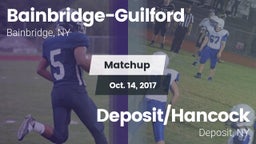 Matchup: Bainbridge-Guilford vs. Deposit/Hancock  2017