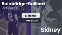 Matchup: Bainbridge-Guilford vs. Sidney 2017