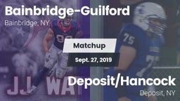 Matchup: Bainbridge-Guilford vs. Deposit/Hancock  2019