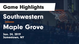 Southwestern  vs Maple Grove Game Highlights - Jan. 24, 2019