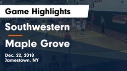 Southwestern  vs Maple Grove Game Highlights - Dec. 22, 2018