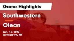 Southwestern  vs Olean  Game Highlights - Jan. 13, 2022