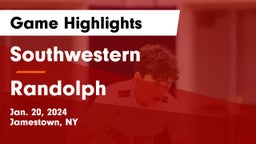 Southwestern  vs Randolph  Game Highlights - Jan. 20, 2024