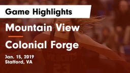 Mountain View  vs Colonial Forge  Game Highlights - Jan. 15, 2019