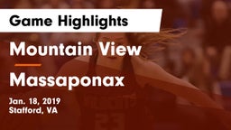 Mountain View  vs Massaponax  Game Highlights - Jan. 18, 2019