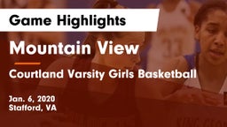 Mountain View  vs Courtland Varsity Girls Basketball Game Highlights - Jan. 6, 2020