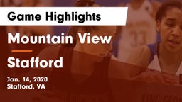 Mountain View  vs Stafford  Game Highlights - Jan. 14, 2020