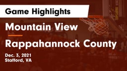 Mountain View  vs Rappahannock County  Game Highlights - Dec. 3, 2021