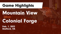 Mountain View  vs Colonial Forge  Game Highlights - Feb. 1, 2022