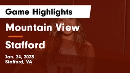 Mountain View  vs Stafford  Game Highlights - Jan. 24, 2023