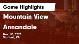 Mountain View  vs Annandale  Game Highlights - Nov. 30, 2023