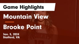 Mountain View  vs Brooke Point  Game Highlights - Jan. 5, 2024