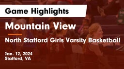 Mountain View  vs North Stafford Girls Varsity Basketball Game Highlights - Jan. 12, 2024