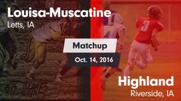 Matchup: Louisa-Muscatine vs. Highland  2016