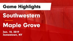Southwestern  vs Maple Grove Game Highlights - Jan. 10, 2019