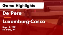 De Pere  vs Luxemburg-Casco  Game Highlights - Sept. 4, 2021