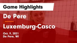 De Pere  vs Luxemburg-Casco  Game Highlights - Oct. 9, 2021
