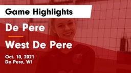 De Pere  vs West De Pere  Game Highlights - Oct. 10, 2021