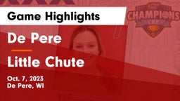 De Pere  vs Little Chute  Game Highlights - Oct. 7, 2023