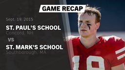 Recap: St. Paul's School vs. St. Mark's School 2015