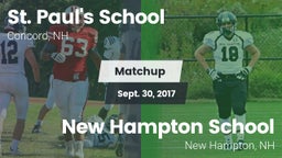 Matchup: St. Paul's vs. New Hampton School  2017